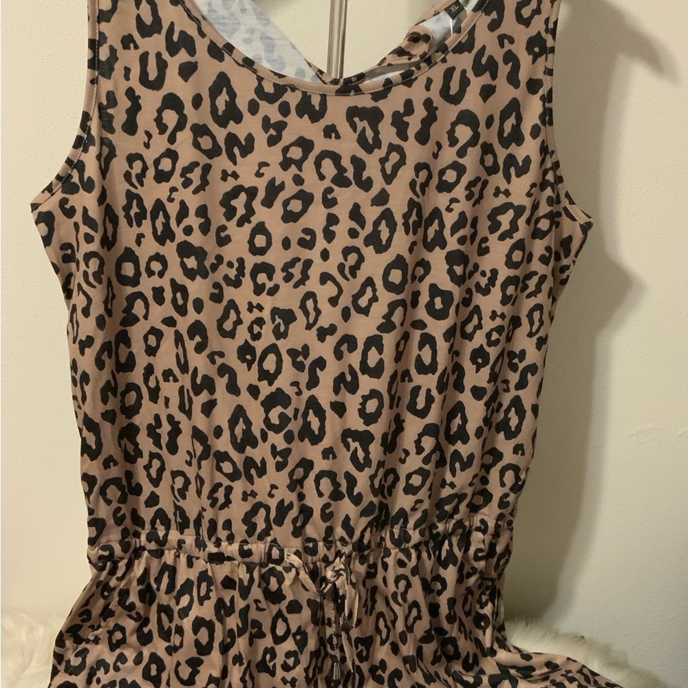 NWT Leopard Print Sleeveless Romper